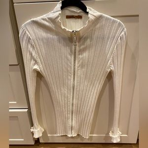 Super cute zipper cardi sweater